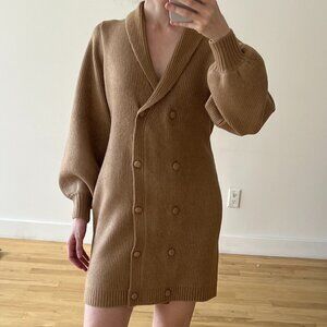 Flat White Blazer Sweater Dress - Size Small